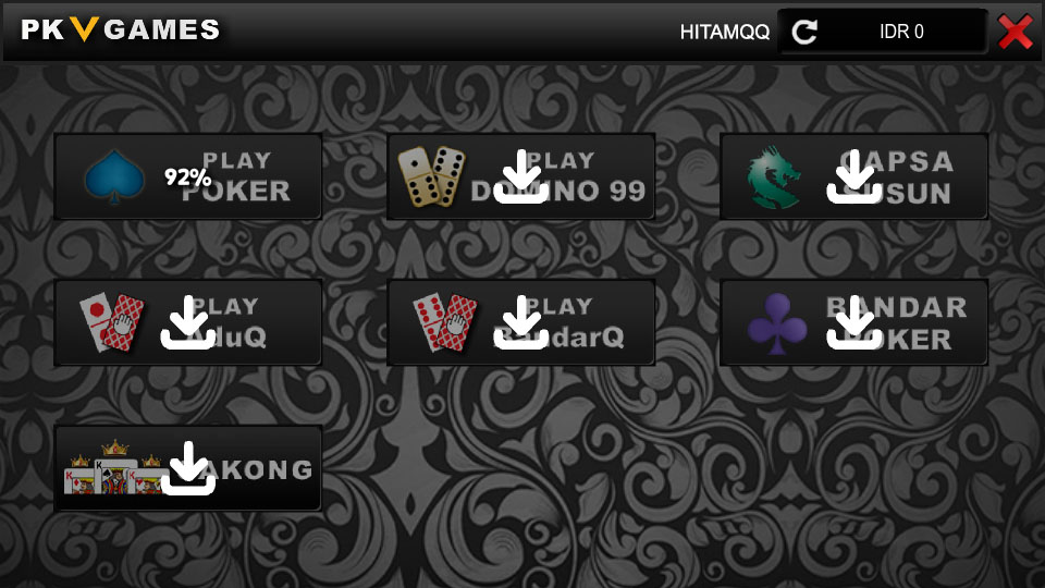 pilih game