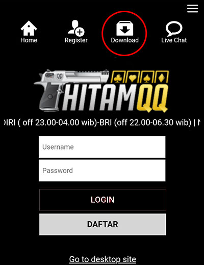 menu download